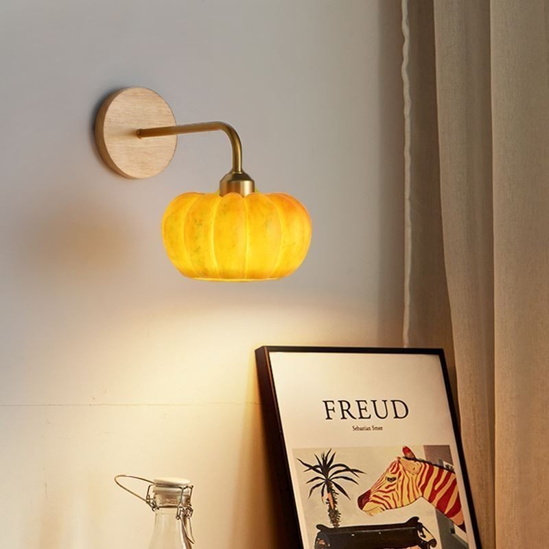 Pumpkin Wall Light Japanese Retro Wall Sconces Lamp