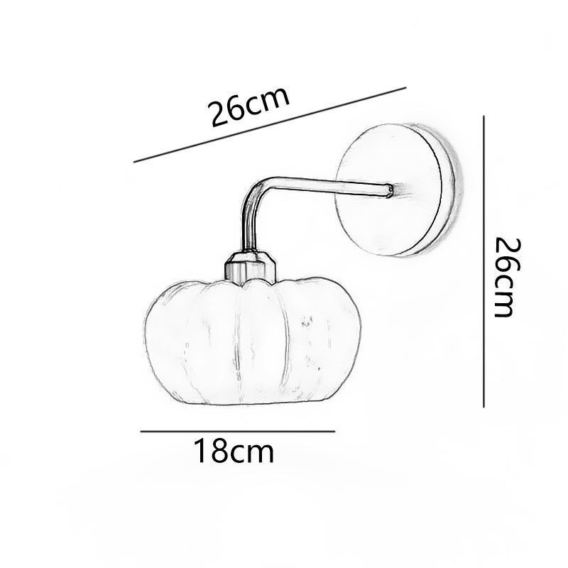 Pumpkin Wall Light Japanese Retro Wall Sconces Lamp