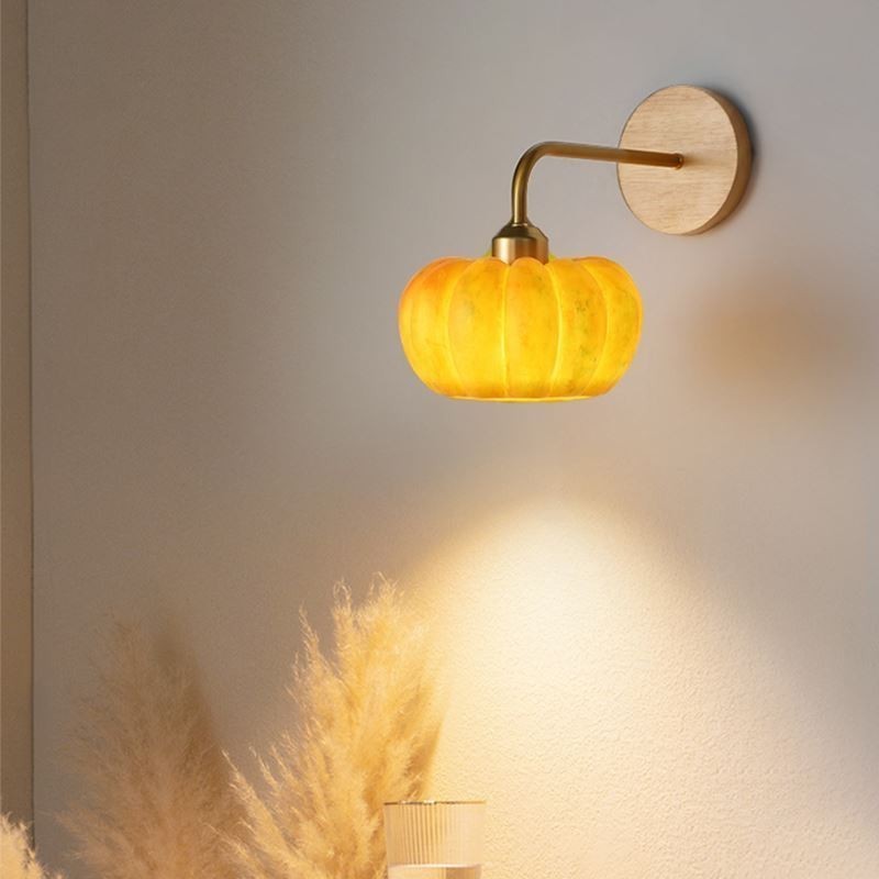 Pumpkin Wall Light Japanese Retro Wall Sconces Lamp