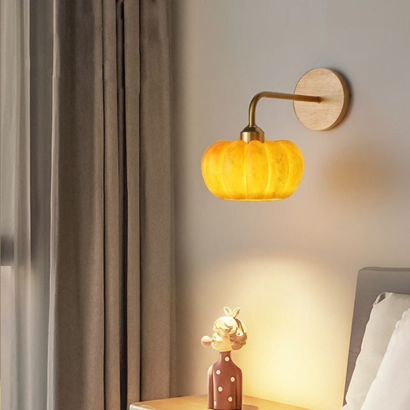 Pumpkin Wall Light Japanese Retro Wall Sconces Lamp