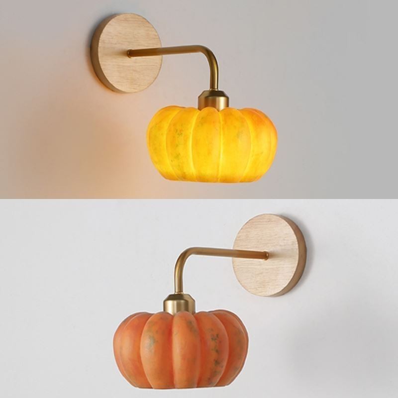 Pumpkin Wall Light Japanese Retro Wall Sconces Lamp