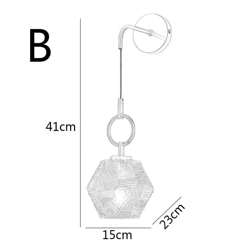 Modern Wall Light Creative Glass Wall Sconce Lamp