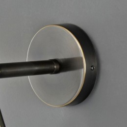 Modern Globe Wall Sconce Glass Wall Light Black Water Drop Wall Light