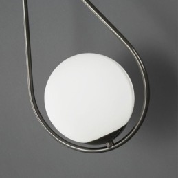 Modern Globe Wall Sconce Glass Wall Light Black Water Drop Wall Light