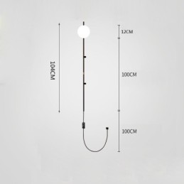 Globe Wall Sconce Lighting Mid Century Magic Bean Wall Lamp With Plug