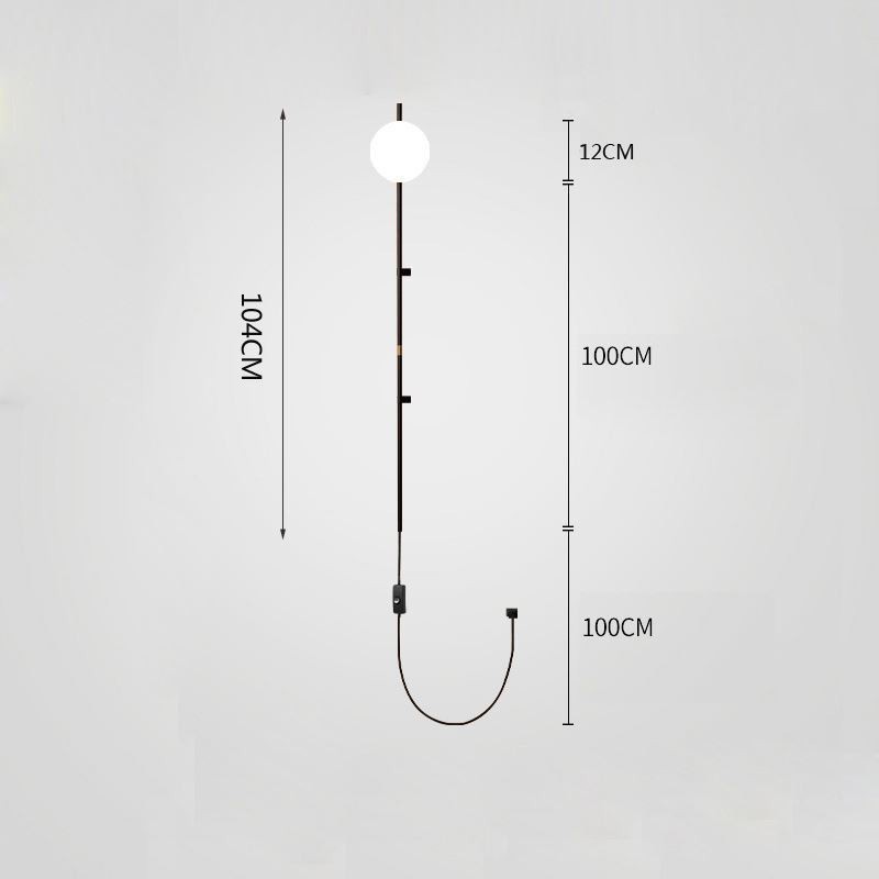 Globe Wall Sconce Lighting Mid Century Magic Bean Wall Lamp With Plug