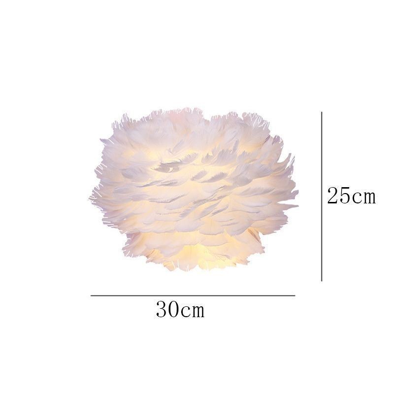 Creative Feather Wall Lamp Decorative Sconce Light