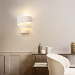Modern Minimalist Wall Lamp Spiral Cake Sconce Light Bedside