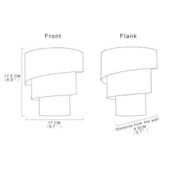 Modern Minimalist Wall Lamp Spiral Cake Sconce Light Bedside