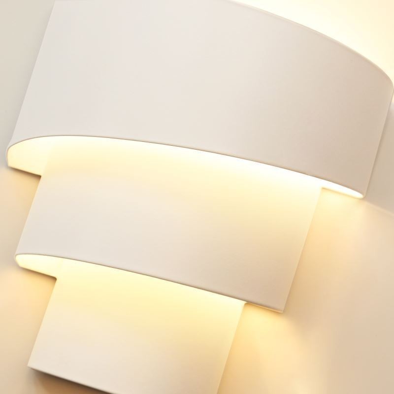 Modern Minimalist Wall Lamp Spiral Cake Sconce Light Bedside