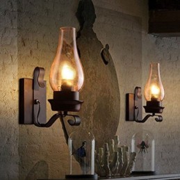 Vintage Wrought Iron Wall Lamp Single Light Sconce Lighting