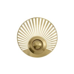Nordic Brass Wall Lamp Hollow out Round Shape Sconce Light