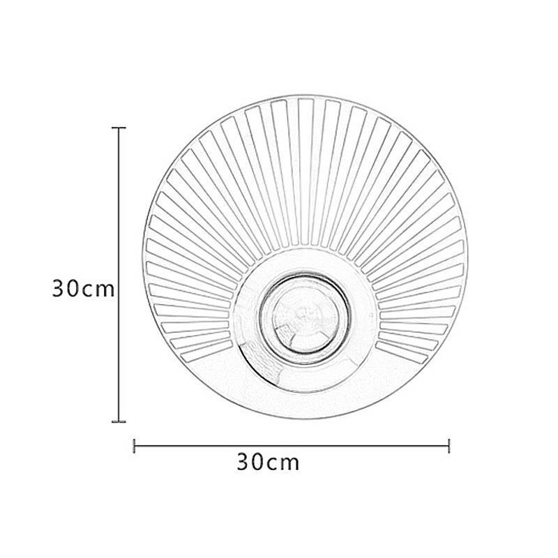 Nordic Brass Wall Lamp Hollow out Round Shape Sconce Light