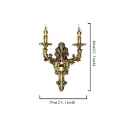 European Retro Wall Lamp Creative Double Home Lighting Wall Sconce Bedside Lighting