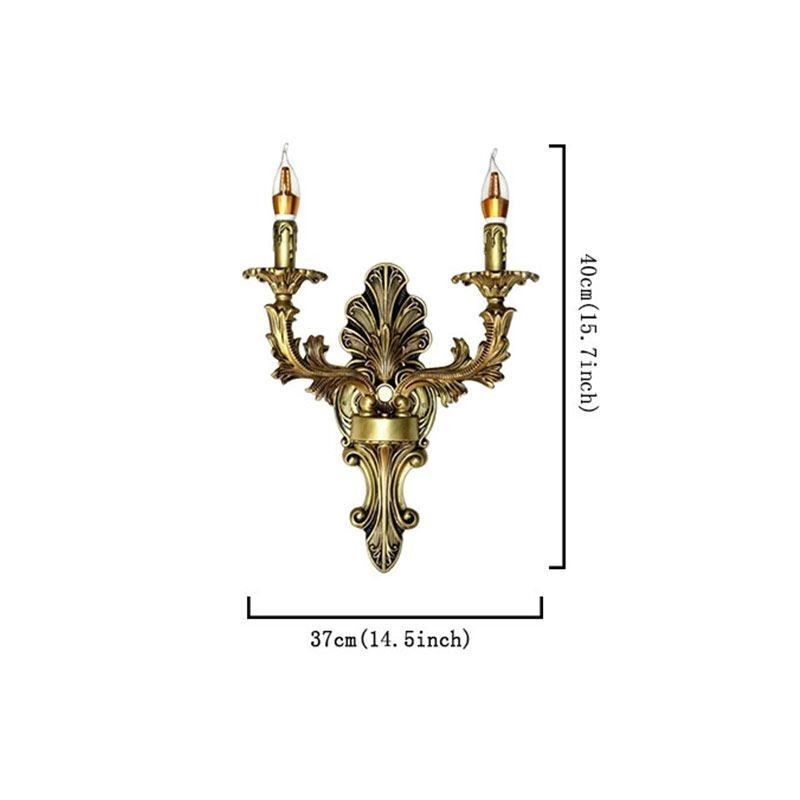 European Retro Wall Lamp Creative Double Home Lighting Wall Sconce Bedside Lighting