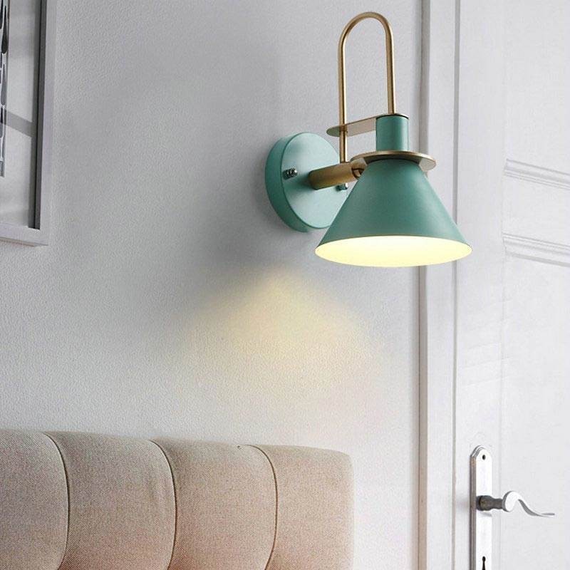 Nordic Wall Light Makron Style Wall Sconce Creative Mirror front Lamp Light