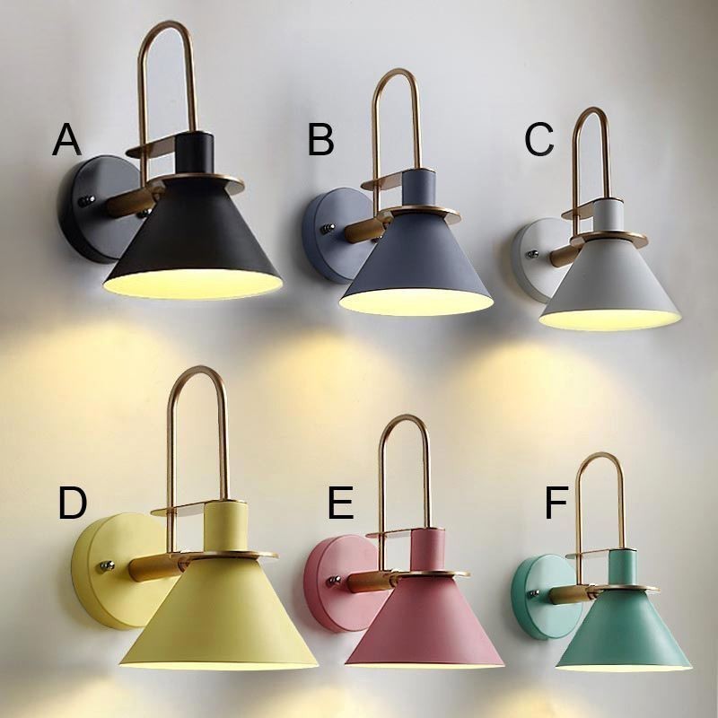 Nordic Wall Light Makron Style Wall Sconce Creative Mirror front Lamp Light