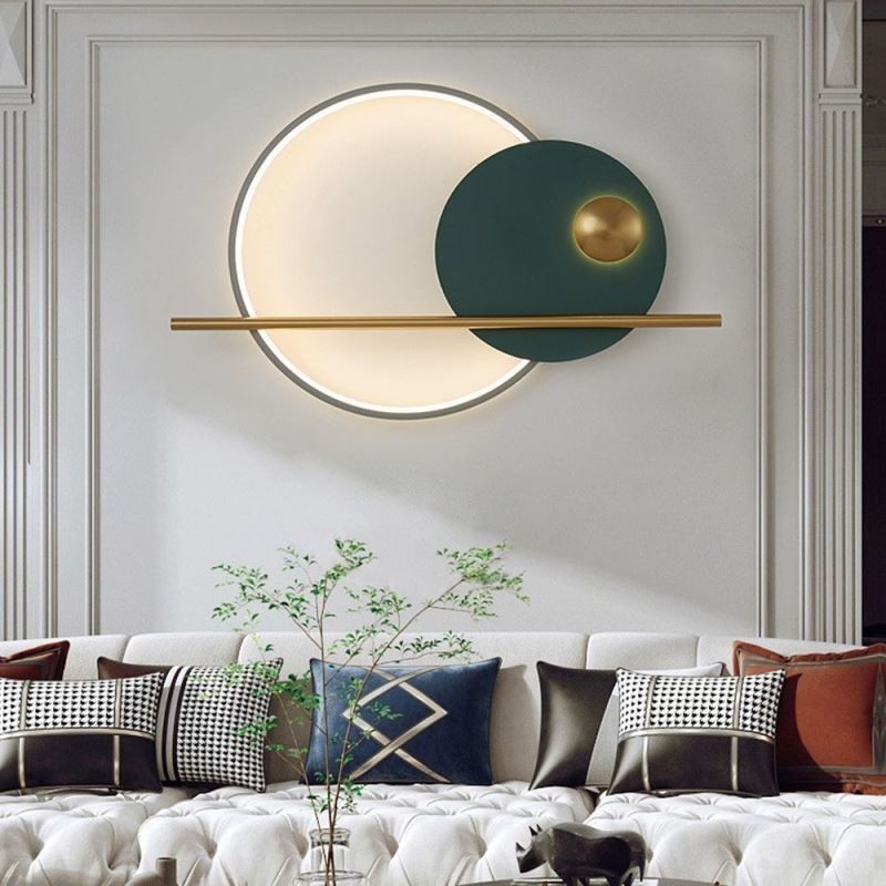 Wall Light Round Garden Wrought Iron Wall Sconce