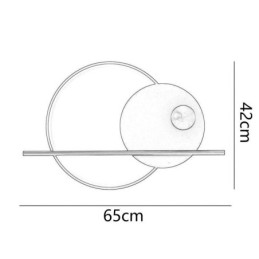 Wall Light Round Garden Wrought Iron Wall Sconce