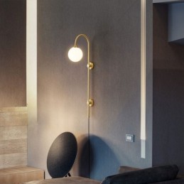 Modern Wall Sconce Brushed Gold Wall Light