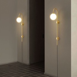 Modern Wall Sconce Brushed Gold Wall Light