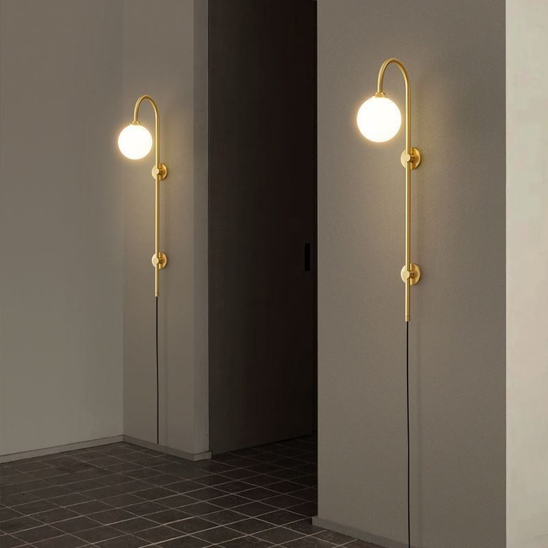 Modern Wall Sconce Brushed Gold Wall Light