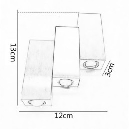 Modern Wall Lights Up And Down Wall Light Aluminum Wall Sconce