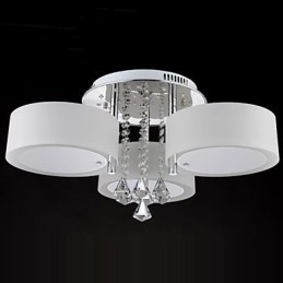 Remote Control Flush Mount Crystal Modern Contemporary