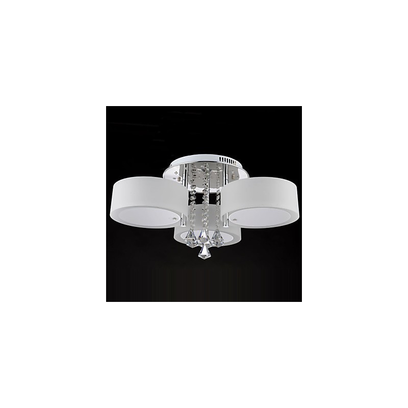 Remote Control Flush Mount Crystal Modern Contemporary