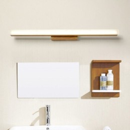 Mirror Light Solid Wood Wall Light Modern Sconce Wall Lamp