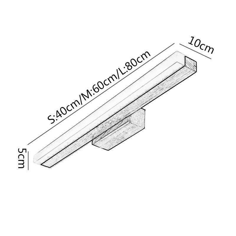 Mirror Light Solid Wood Wall Light Modern Sconce Wall Lamp