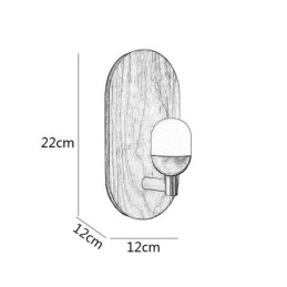 Decoration Wall Wood Lamp Entrance Aisle Lights Nordic Bedside Wall Light