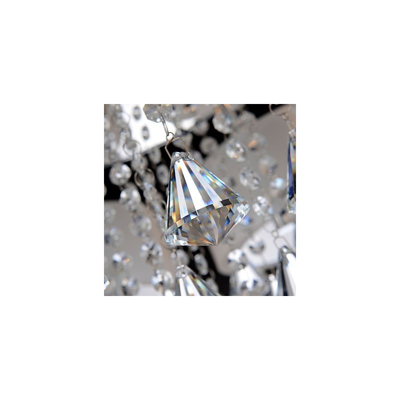 Remote Control Flush Mount Crystal Modern Contemporary