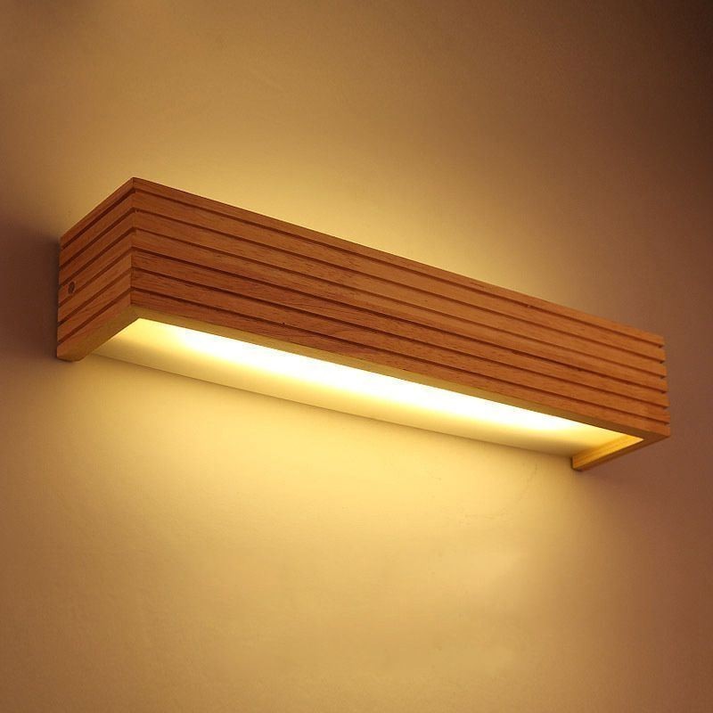 Japanes Style Wooden Wall Lamps Lamp Bathroom Home Wall Sconce