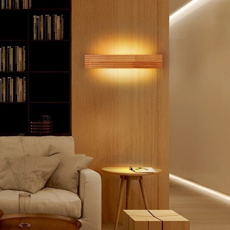 Japanes Style Wooden Wall Lamps Lamp Bathroom Home Wall Sconce