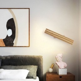 Modern Wood Wall Lamp Entrance Aisle Lights Nordic Bedside Wall Light