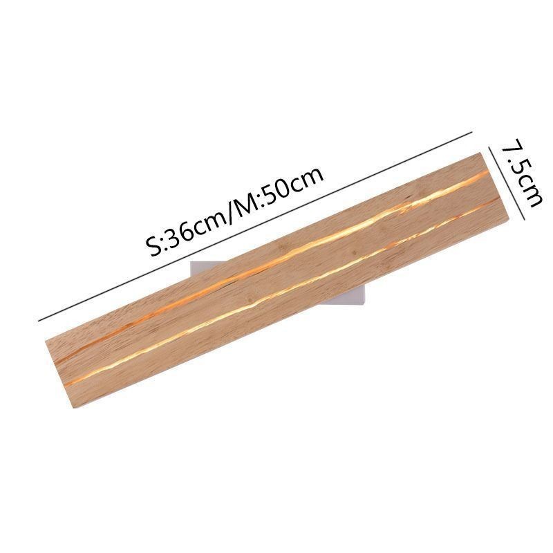 Modern Wood Wall Lamp Entrance Aisle Lights Nordic Bedside Wall Light