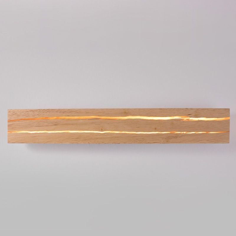Modern Wood Wall Lamp Entrance Aisle Lights Nordic Bedside Wall Light
