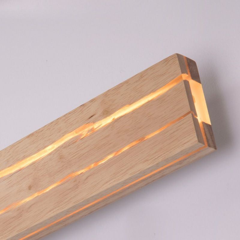 Modern Wood Wall Lamp Entrance Aisle Lights Nordic Bedside Wall Light