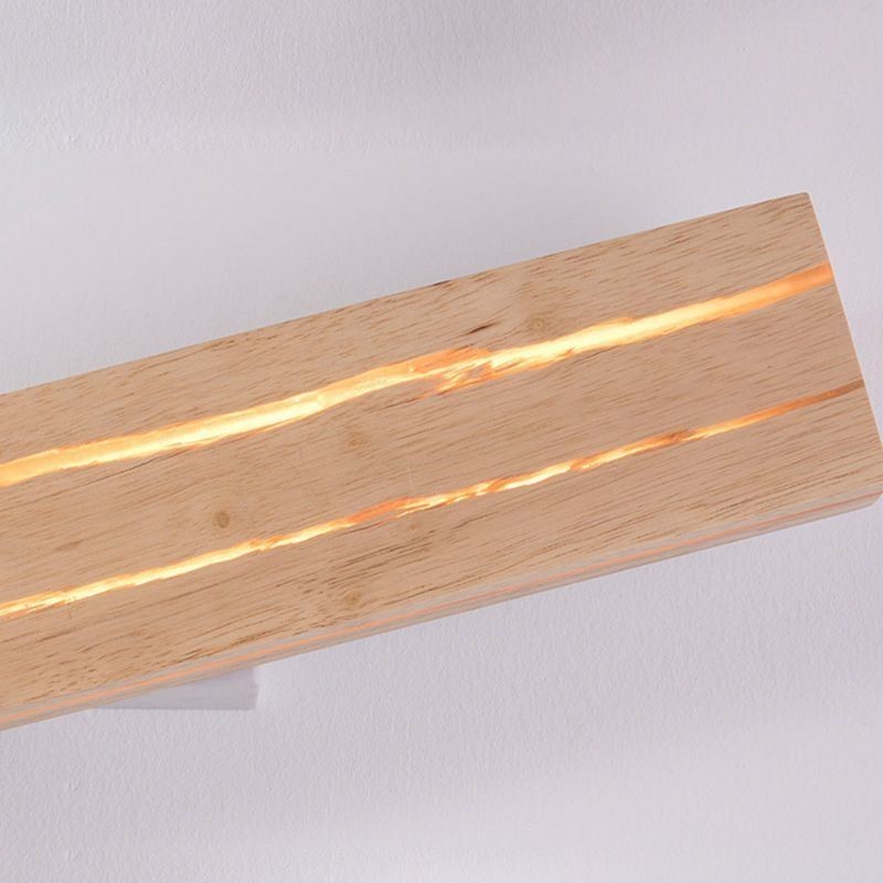 Modern Wood Wall Lamp Entrance Aisle Lights Nordic Bedside Wall Light