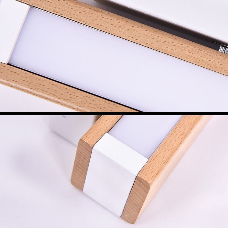 Europe Solid Wood Wall Lamp Bedside Wall Lighting Modern Simplicity Lamps