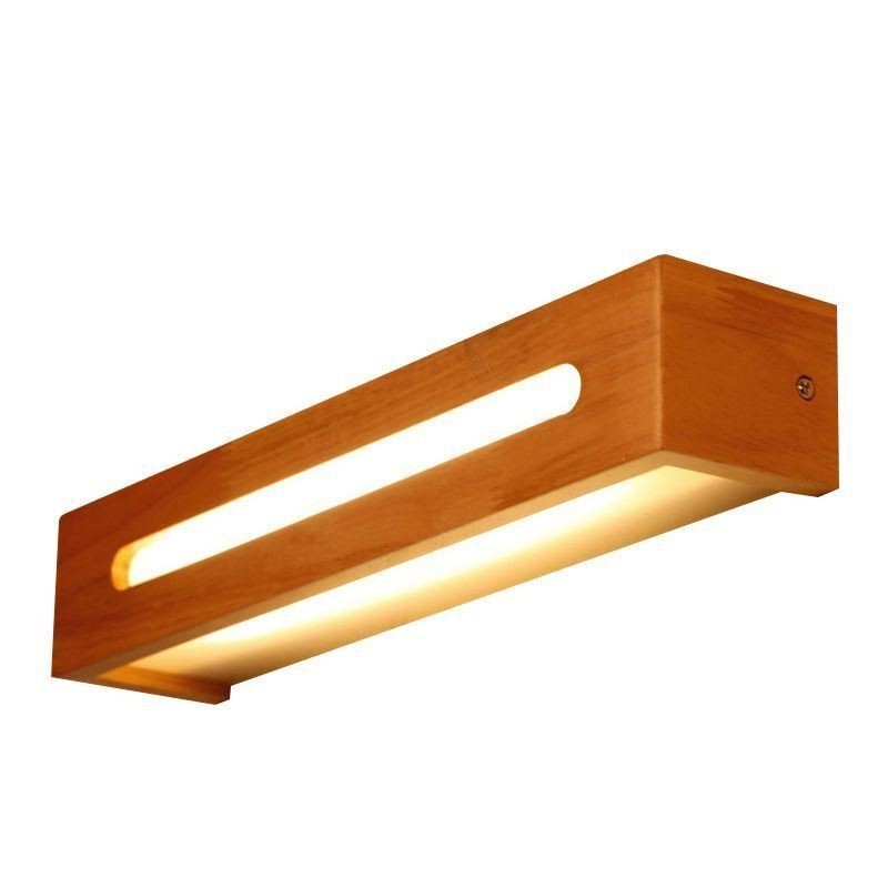 Modern Wall Wood Lamp Entrance Aisle Lights Nordic Bedside Wall Light
