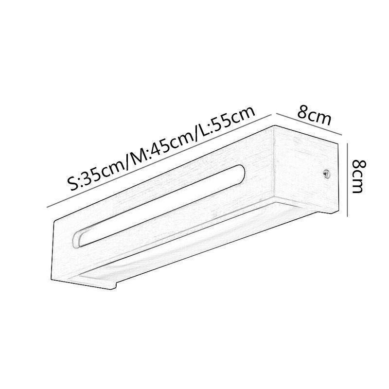 Modern Wall Wood Lamp Entrance Aisle Lights Nordic Bedside Wall Light