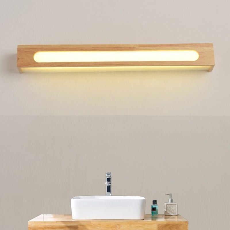 Modern Wall Wood Lamp Entrance Aisle Lights Nordic Bedside Wall Light