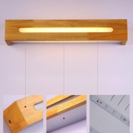 Modern Wall Wood Lamp Entrance Aisle Lights Nordic Bedside Wall Light
