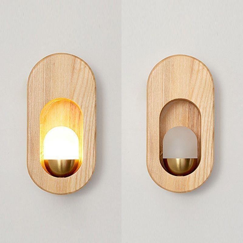 Japanese Decoration Wall Light Wood Wall Lamp Entrance Aisle