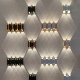 Waterproof Wall Lamp Modern Aluminum Surface Mounted Garden Porch Light