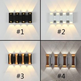 Waterproof Wall Lamp Modern Aluminum Surface Mounted Garden Porch Light