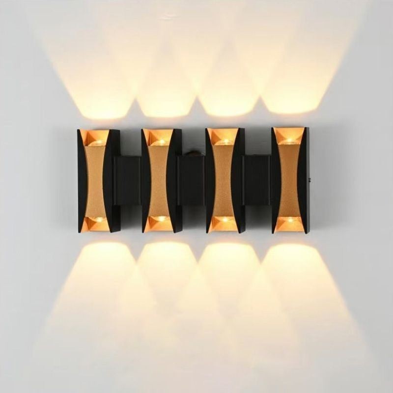 Waterproof Wall Lamp Modern Aluminum Surface Mounted Garden Porch Light