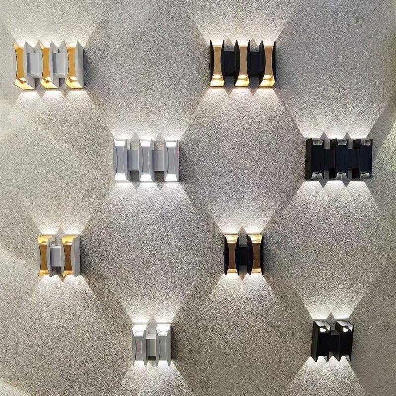 Waterproof Wall Lamp Modern Aluminum Surface Mounted Garden Porch Light